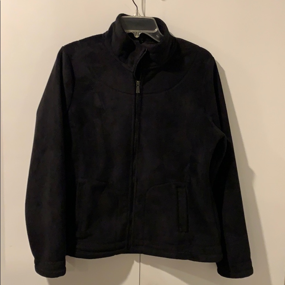 Weatherproof Black Fleece Zip Up Jacket Coat